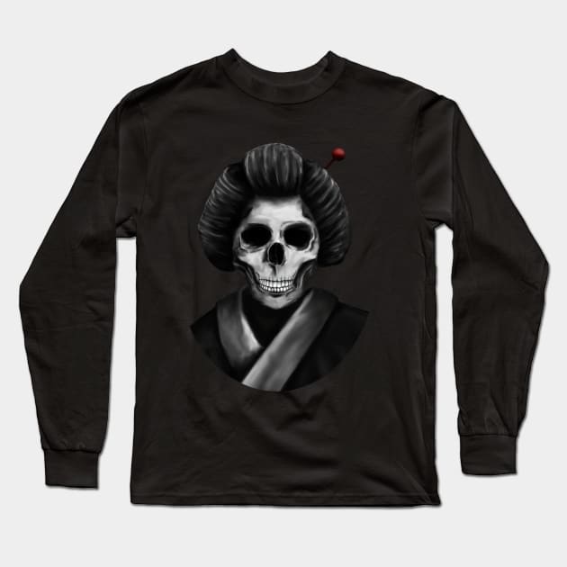 Geisha Long Sleeve T-Shirt by tombst0ne